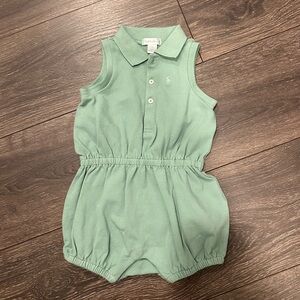 Green Ralph Lauren Baby Outfit